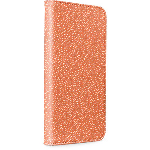 Orange Spots iPhone 15 Pro Folio Case